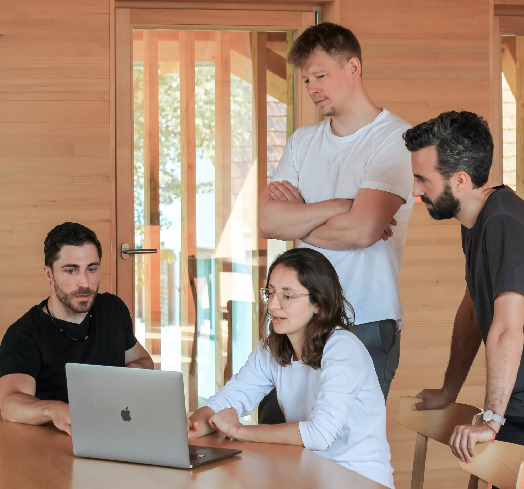 Das BuildSystems Team im Austausch zu einem Projekt