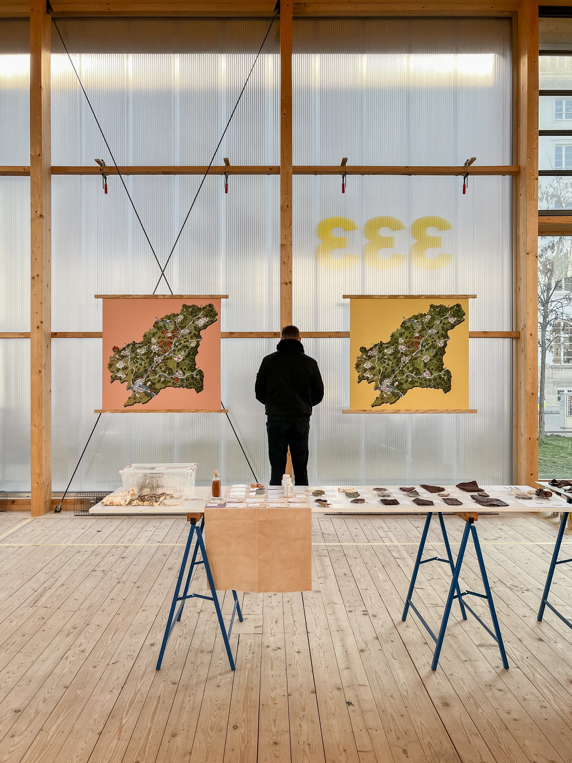 Übersicht der Ausstellung im Pavillon 333